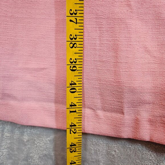 White Stag Womens 22W/24 Pink midi Dress feminine Embroidery Rayon office modest - Picture 10 of 12